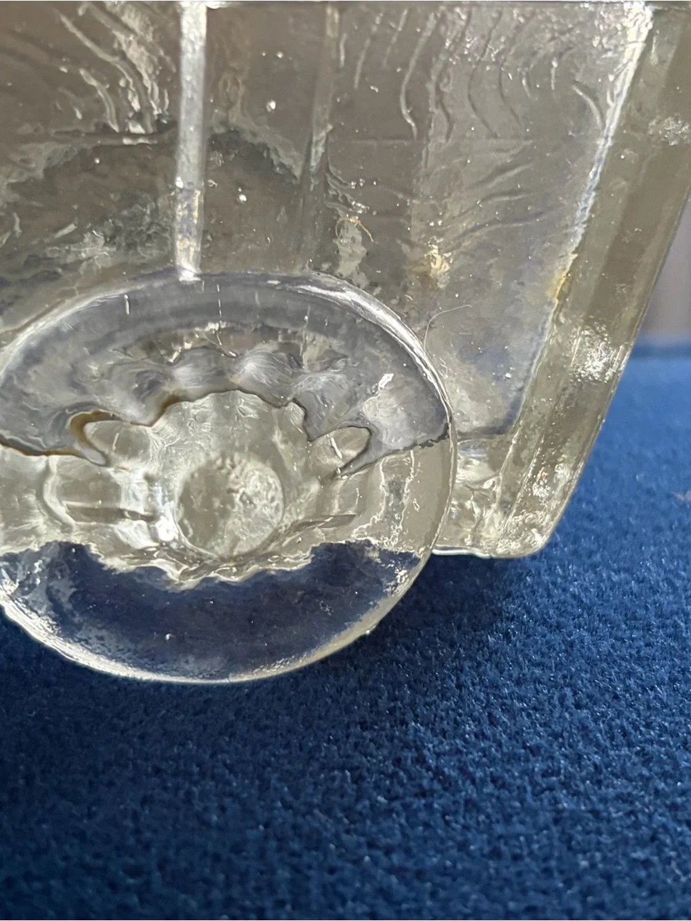 Source Unknown Clear Glass Horse-Drawn Carriage Candle Holder candy dish